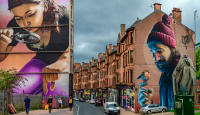 Glasgow murals, Scotland © 2018 Keith Trumbo