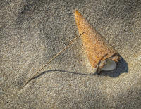 Ice Cream lost to the sand, Hampton Bays © 2022 Keith Trumbo
