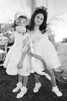 Two young girls with balloons, NY  © 2017 Keith Trumbo