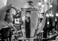 Silver Coffee Pot, The Wolseley, London © 2019 Keith Trumbo