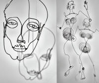 Alexander Calder wire sculptures, MOMA © 2021 Keith Trumbo