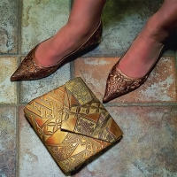 Clutch, Shoes, Floor tiles, NJ © 2019 Keith Trumbo