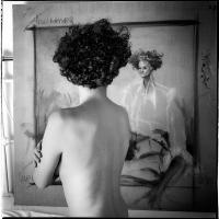 Nude with portrait, NYC  © 2017 Keith Trumbo