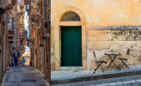 Ironing, Palermo - Table, chairs, Noto  © 2018 Keith Trumbo