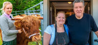 Kelly and Highland Cow, Isle of Mull - Jo and David, Highland Cottage, Isle of Mull  © 2018 Keith Trumbo