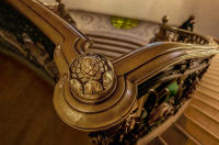 Brass Newel Post, Grand Palais, Paris © 2023 Keith Trumbo