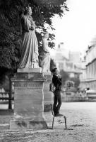 Marguerite d'Angouleme and imitator, Jardin du Luxembourg, Paris © 2023 Keith Trumbo