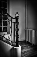 Newel Post light, Barbizon, France © 2023 Keith Trumbo