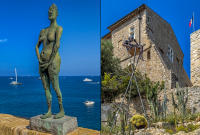 "La Vierge Folle", Germaine Richier - "Grand Pensif ", Nicolas Lavarenne, Picasso Museum, Antibes © 2024 Keith Trumbo