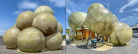 Bus Shelter "Sanaa" by Kazuyo Sejima + Ryue Nishizawa, Honmura, Naoshima © 2024 Keith Trumbo
