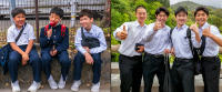 Schoolboys, Kyoto © 2024 Keith Trumbo