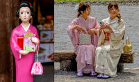 Sweet figure, Kyoto - Kimono women, Kyoto © 2024 Keith Trumbo