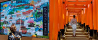 Fushimi Inari Taisha Shrine guide map - Torii gates, Kyoto © 2024 Keith Trumbo