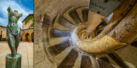 Statue, Museum, Agrigento - Staircase, Cathedral of San Giorgio, Ragusa © 2018 Keith Trumbo
