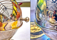 Roll Top Sugar Bowls, Cafe Luxembourg, NYC © 2022 Keith Trumbo