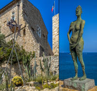 "Grand Pensif " Nicolas Lavarenne - "La Vierge Folle" Germaine Richier -  Picasso Museum, Antibes   © 2024 Keith Trumbo