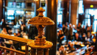 Newel post, Wolseley, London © 2019 Keith Trumbo