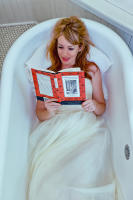 Bathroom reading, Southampton © 2011 Keith Trumbo