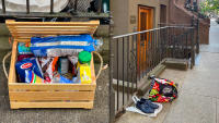 The kindness of strangers, West 82nd, NYC © 2023 Keith Trumbo