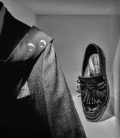 My wardrobe, NYC © 1990 Keith Trumbo