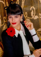 French chic, La Gauloise, NYC © 1987 Keith Trumbo