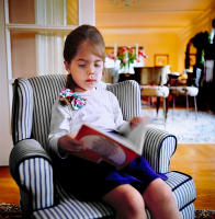 Young girl reading, NYC © 2019 Keith Trumbo