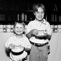 Boys with tea cups, NY © 2019 Keith Trumbo