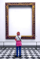 The Frame has its day, Galleria dellAccademia di Firenze, Italy © 2001 Keith Trumbo   