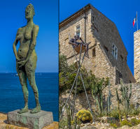 "La Vierge Folle" Germaine Richier - "Grand Pensif " Nicolas Lavarenne - Picasso Museum, Antibes © 2024 Keith Trumbo