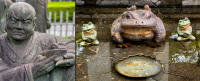 Frog fountain, Tenryu-ji Temple, Kyoto - Disciple of Buddha with frog, Tenryu-ji Temple, Kyoto © 2024 Keith Trumbo