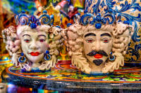 Moorish heads, Taormina  © 2018 Keith Trumbo