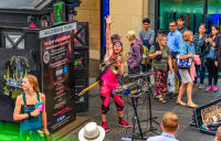 Fringe Performer,  Festival, Edinburgh © 2018 Keith Trumbo