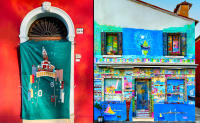 Door cover, Burano, Venice - Benvenuti a Burano, Venice © 2025 Keith Trumbo