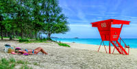 No LifeGuard on Duty, Hawaii © 2002 Keith Trumbo