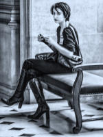 Young woman attendant, The Louvre, Paris © 2012 Keith Trumbo