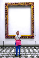 The Frame has its day, Galleria dell Accademia di Firenze, Italy © 2001 Keith Trumbo   