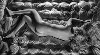 Nude with quilt, NYC © 1979 Keith Trumbo