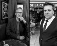 Patron and Waiter, Bar De La Croix Rouge, Paris © 2026 Keith Trumbo