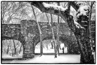 Bagpiper in the snow, Central Park, NYC © 2019 Keith Trumbo